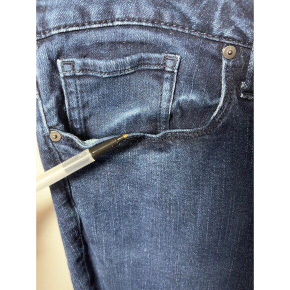 Calvin Klein Dark Wash Mid Rise Skinny Jeans Women’s Size 30/ 14 (34/28} - Picture 2 of 8